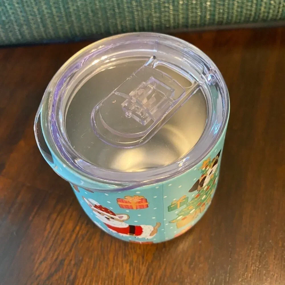 Holiday Dog Insulated Wine Tumbler